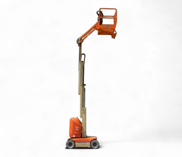 JLG Electric Toucan Mast Boom Lifts raised